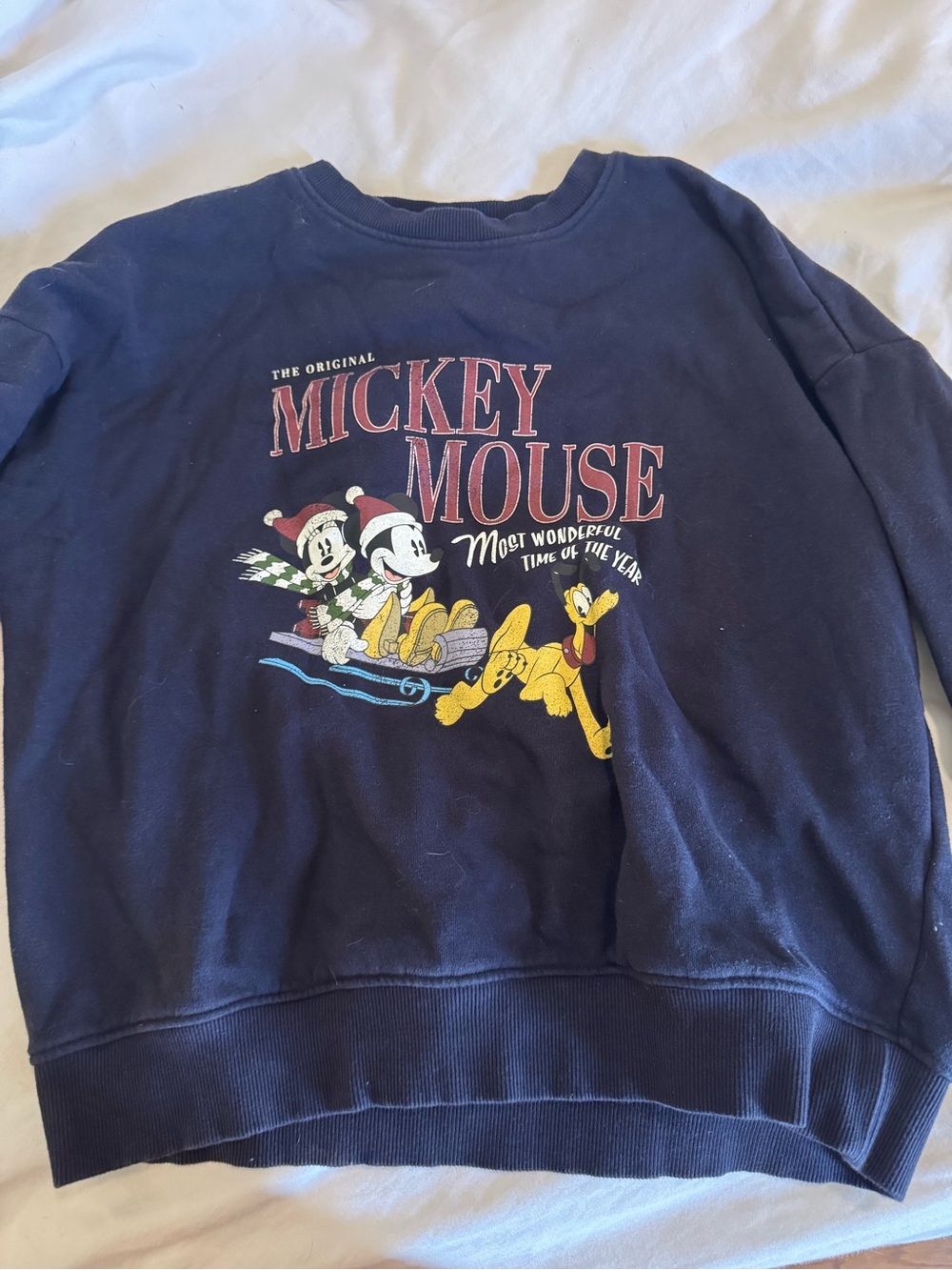 Mickey Mouse Navy Holiday Sweatshirt